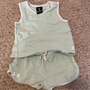 Under Armour Light Green Athletic Set